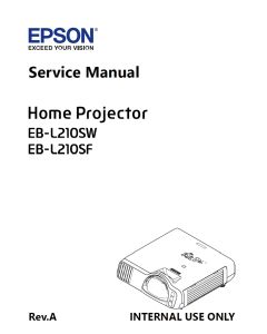 EPSON Home Project EB-L210SW L210SF Service Manual
