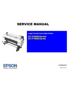EPSON SureColor P10000 P10050 P10070 P20000 P20050 P20070 Service Manual