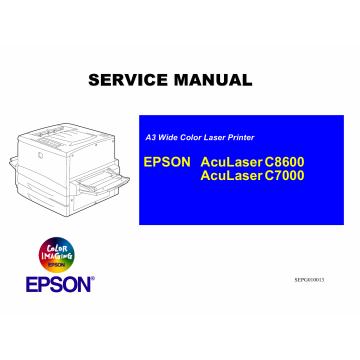 EPSON AcuLaser C8600 C7000 Service Manual
