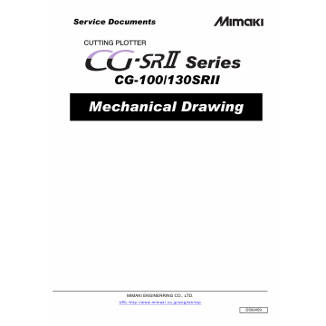 MIMAKI CG SRII 100 130 MECHANICAL DRAWING Parts Manual