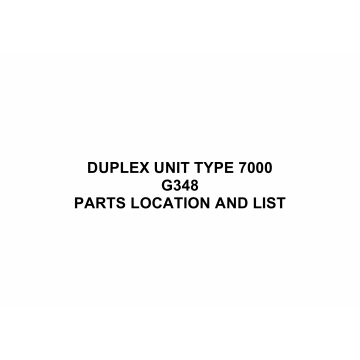 RICOH Options G348 DUPLEX-UNIT-TYPE-7000 Parts Catalog PDF download