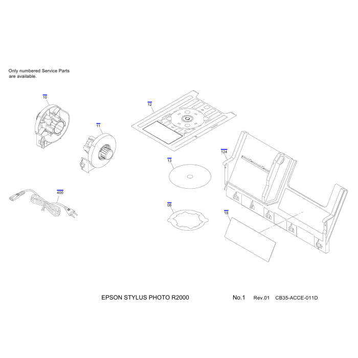EPSON StylusPhoto R2000 Parts Manual