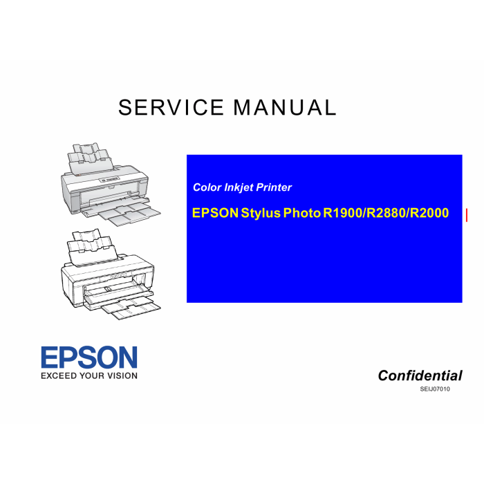 EPSON StylusPhoto R2000 Service Manual