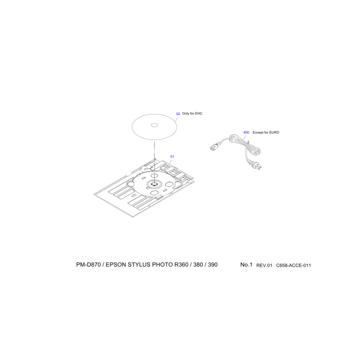 EPSON StylusPhoto R360 R380 R390 Parts Manual