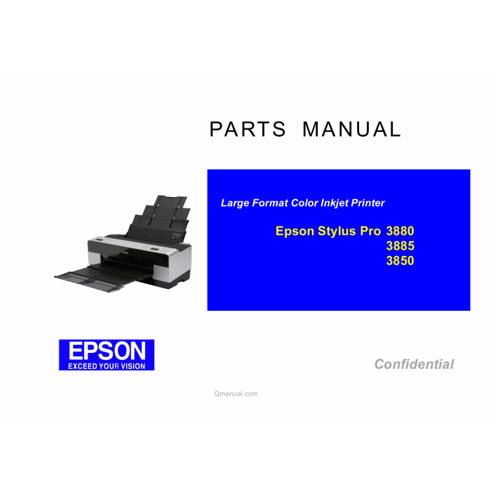 EPSON StylusPro 3880 3885 3890 Parts Manual