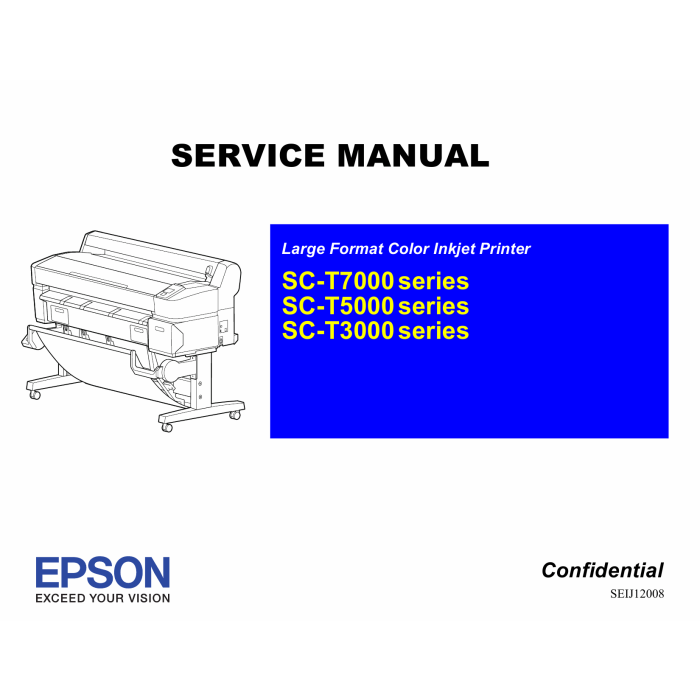 Epson SureColor T3000 T5000 T7000 Service Manual