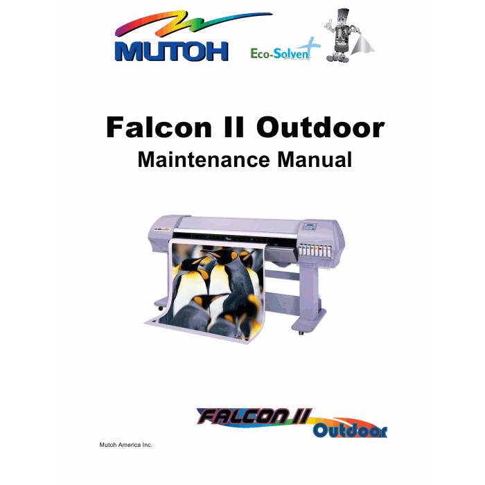 MUTOH FalconII Outdoor Service Manual