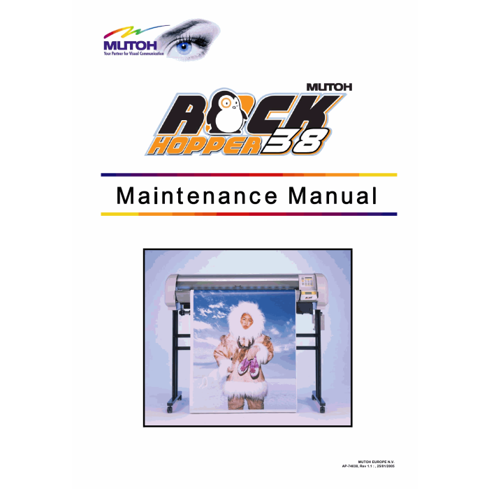 MUTOH RockHopper 38 Service Manual