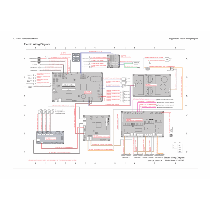 MUTOH ValueJet VJ 1304 Parts List Manual