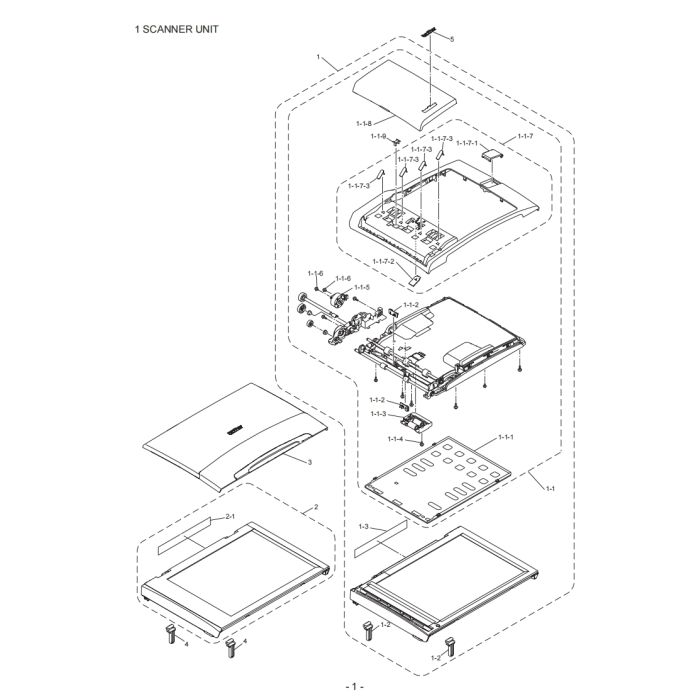 Brother Inkjet-MFC J220 J265W J270W J410 J415W J515W J615W J630W DCP-J125 J315W J515W J715W Parts List Manual