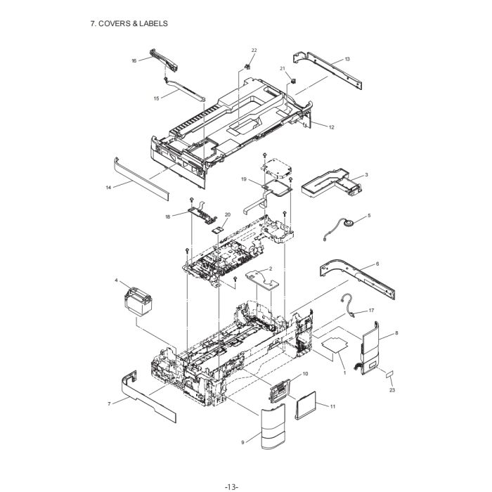 Brother Inkjet-MFC J2310DW J4310DW J4410DW J4510DW J4610DW J4710DW Inkjet-DCP J4110DW Part List Manual