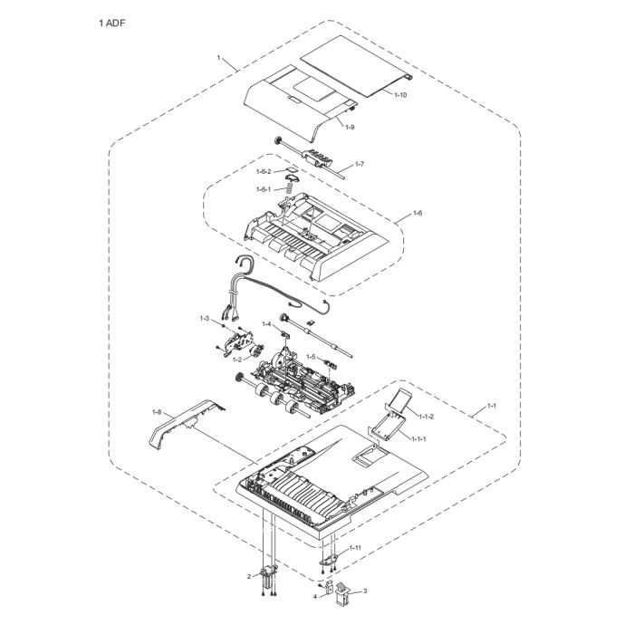 Brother Inkjet-MFC J5910DW Parts List Manual