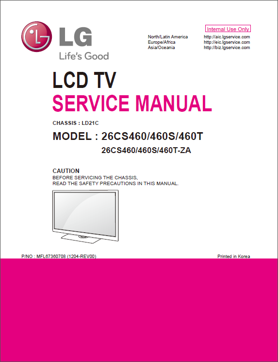 TV service manuals